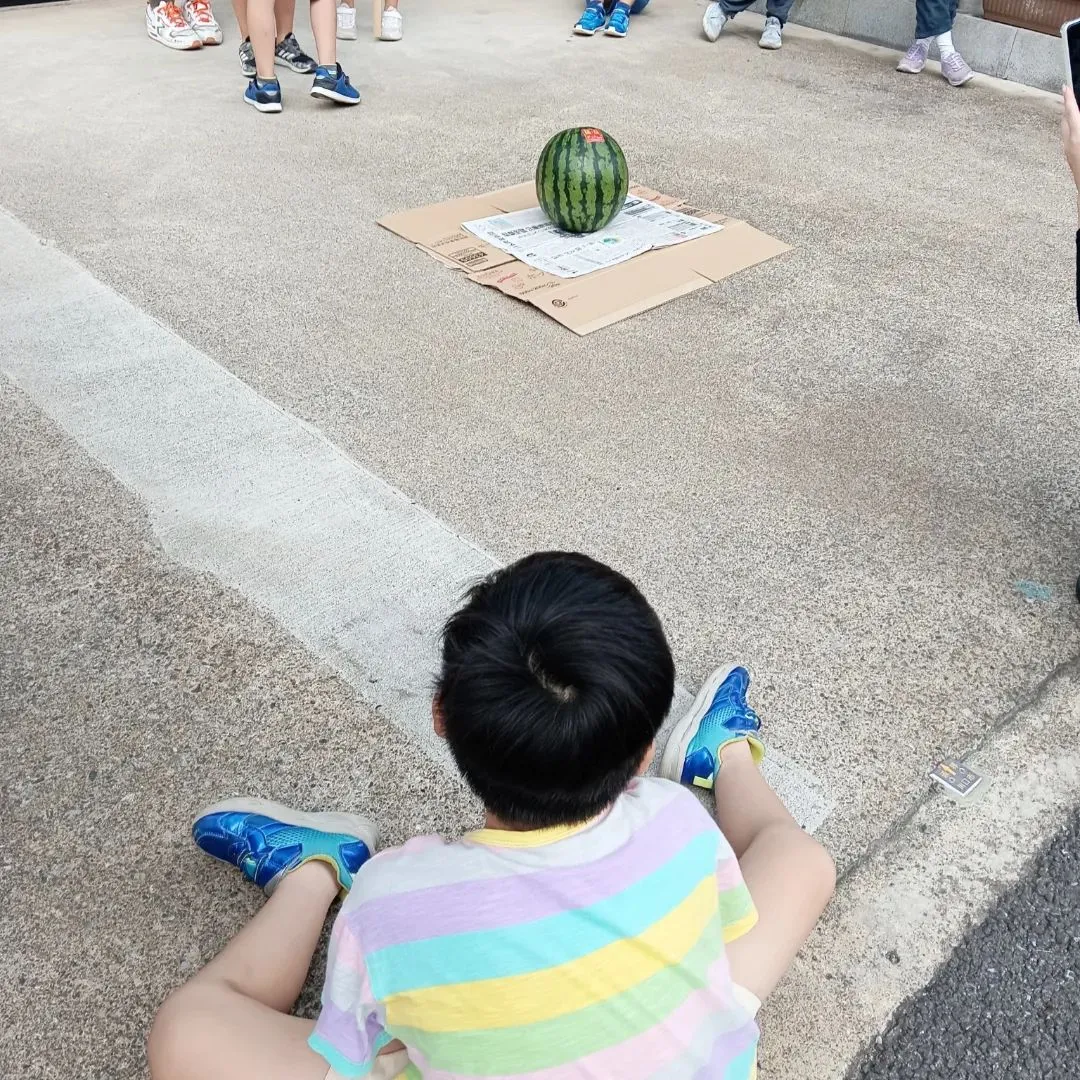 夏の最初のイベントはスイカ割りです🍉