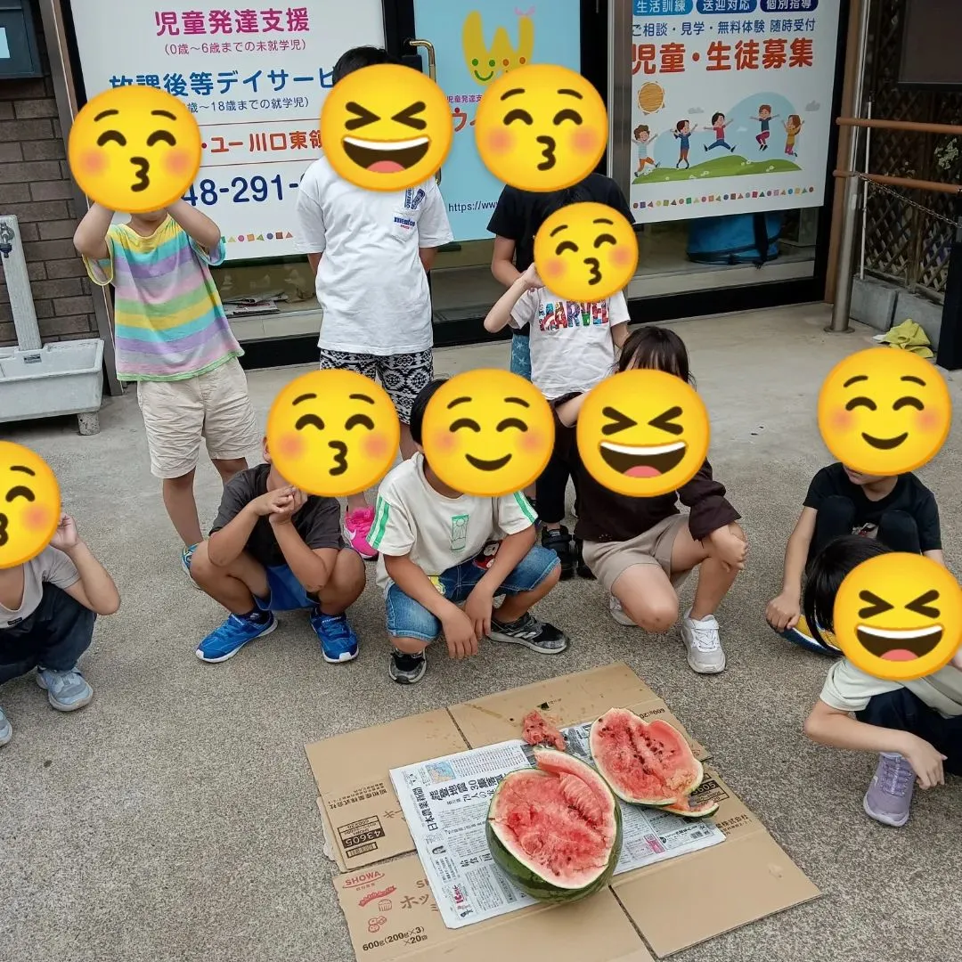 夏の最初のイベントはスイカ割りです🍉