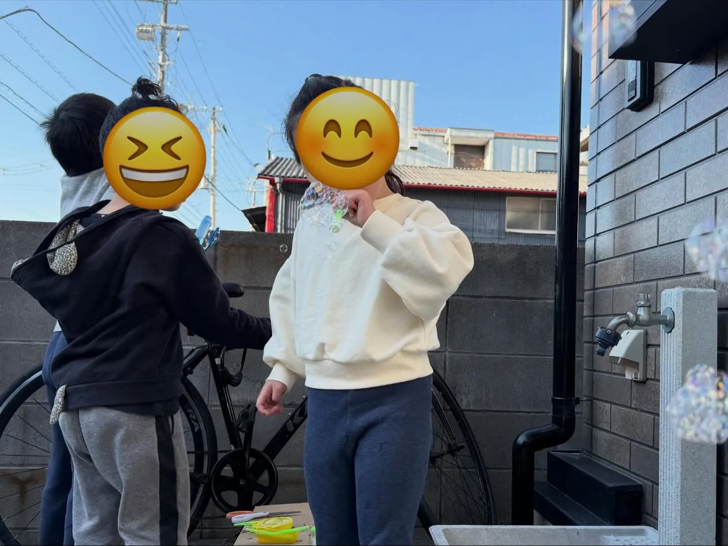 シャボン玉遊び🫧