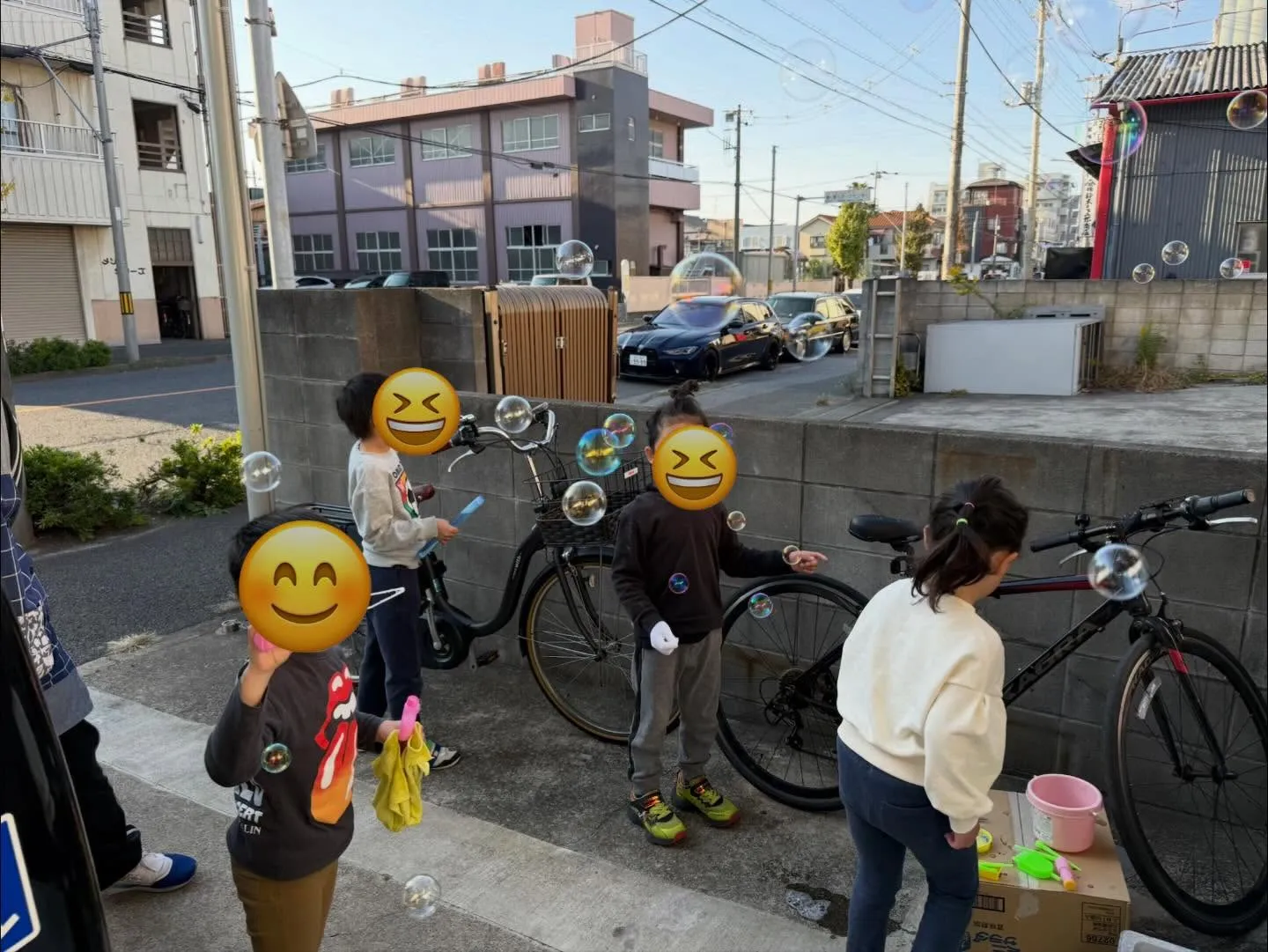 シャボン玉遊び🫧