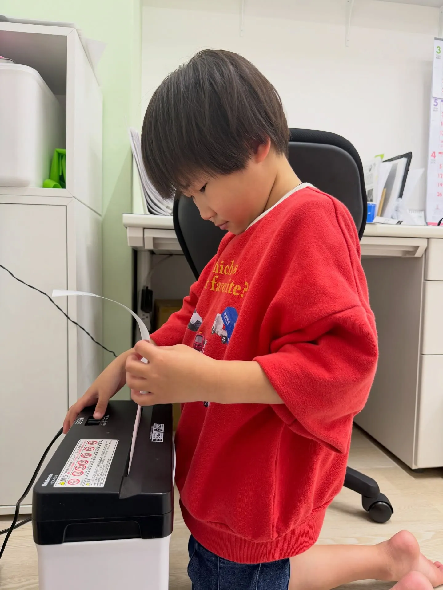 入学式も終わり、元気いっぱいに来所してくれました😊✨ピカピカ...